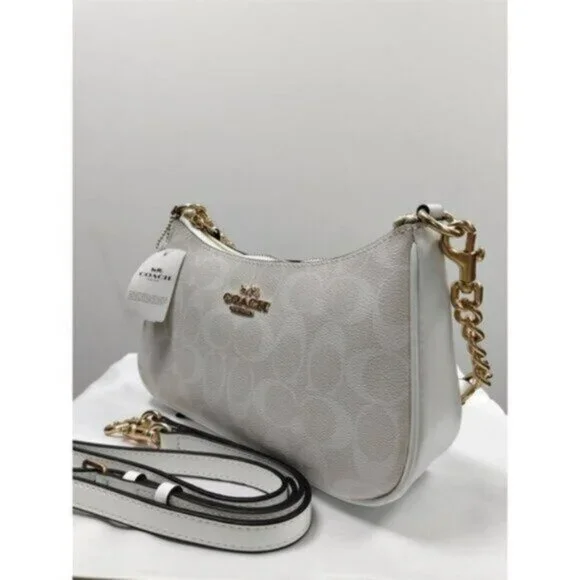 Coach Teri Shoulder Bag In Signature Canvas - Picture 3 of 5